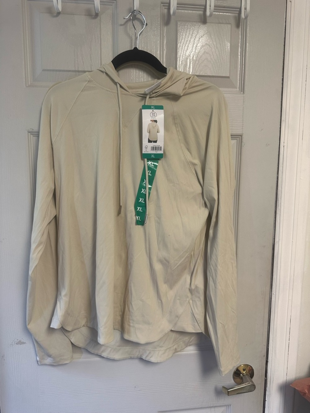 Sage Lightweight Hooded Pullover - Cream
